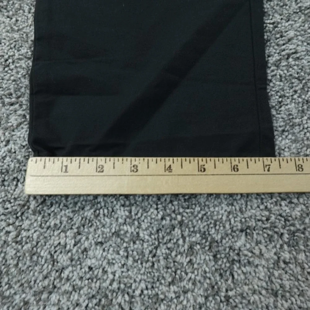 Ralph Lauren Pants Mens 36X32 Black Chino Trouser Flat Front Stretch Performance